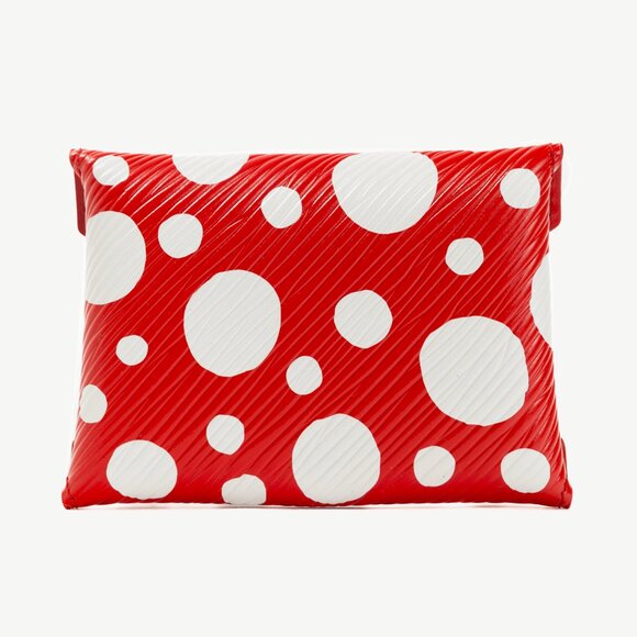 Louis Vuitton x Yayoi Kusama Kirigami Red Epi Dotted Pochette - Picture 4 of 10